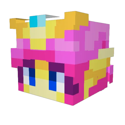 solarisFCG Minecraft avatar head, 3D render