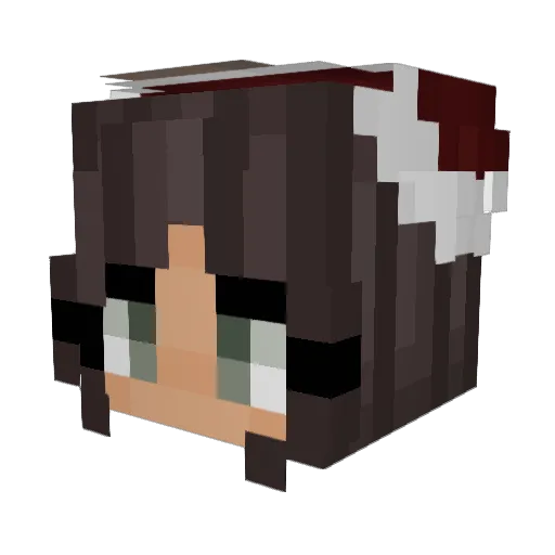 solarist Minecraft avatar head, 3D render