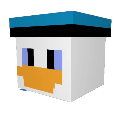 solarpulseheheh Minecraft avatar head, 3D render