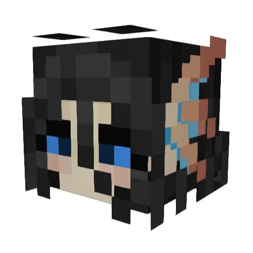solarr_png Minecraft avatar head, 3D render