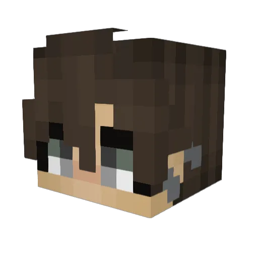solazir Minecraft avatar head, 3D render