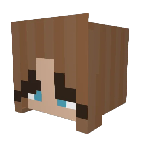 solbunny_xox Minecraft avatar head, 3D render