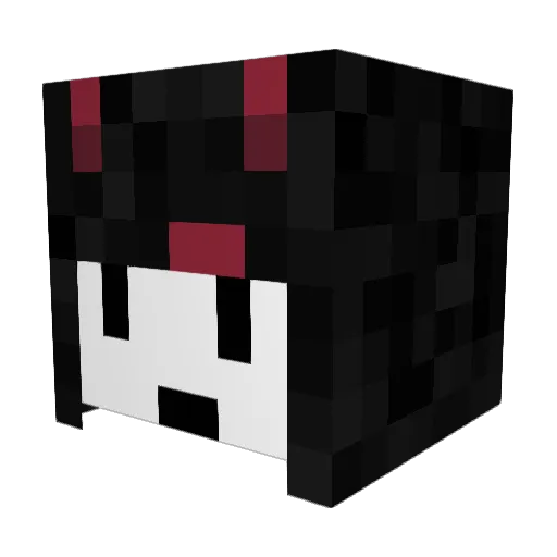 solbute Minecraft avatar head, 3D render