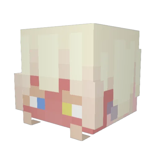 solculus Minecraft avatar head, 3D render