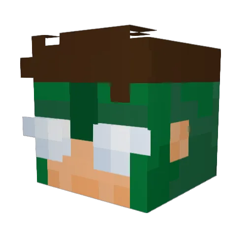 soldat2547 Minecraft avatar head, 3D render