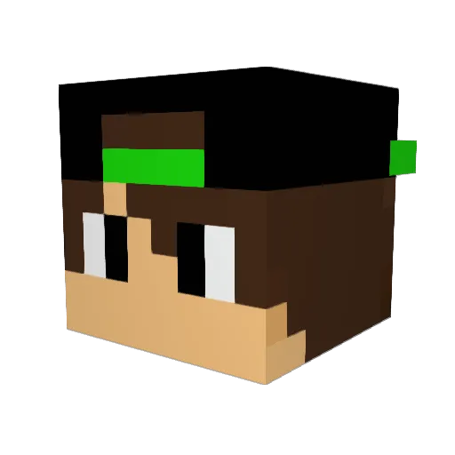 soldie Minecraft avatar head, 3D render