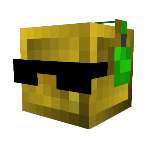 soldier126 Minecraft avatar head, 3D render