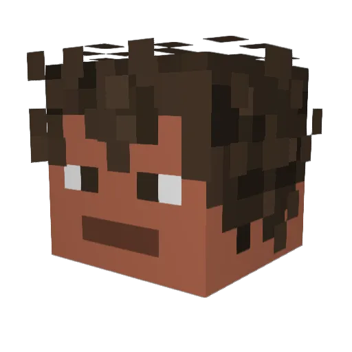 soldifattore Minecraft avatar head, 3D render