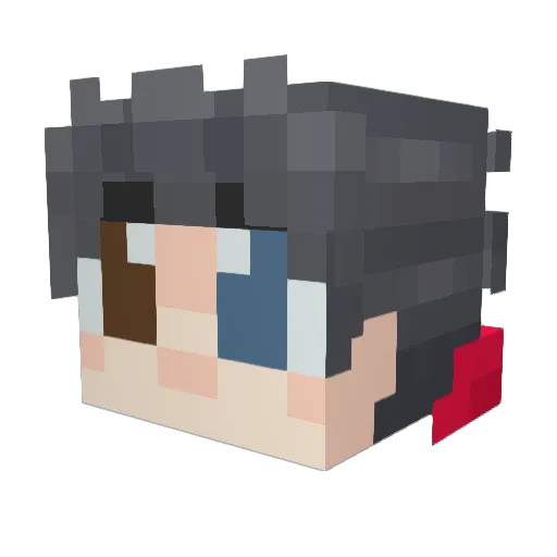soleanders Minecraft avatar head, 3D render