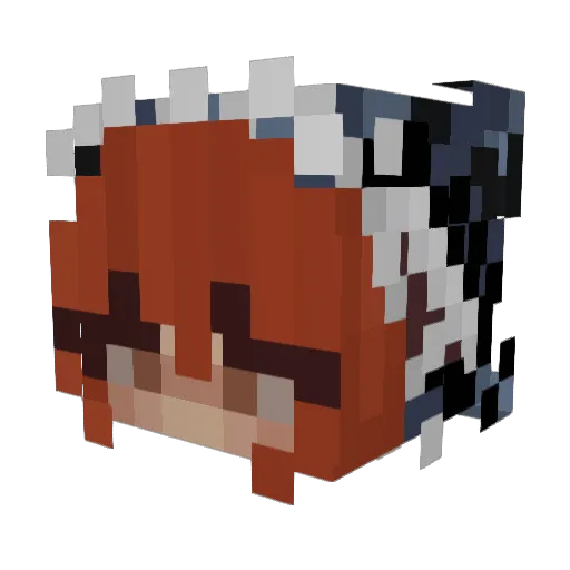 soleene Minecraft avatar head, 3D render