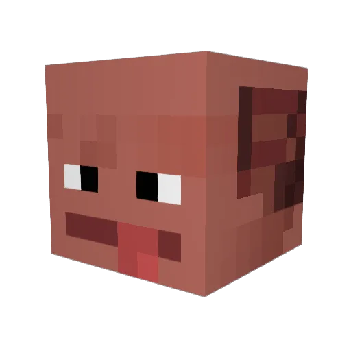 solesike Minecraft avatar head, 3D render