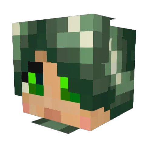 solfrost Minecraft avatar head, 3D render