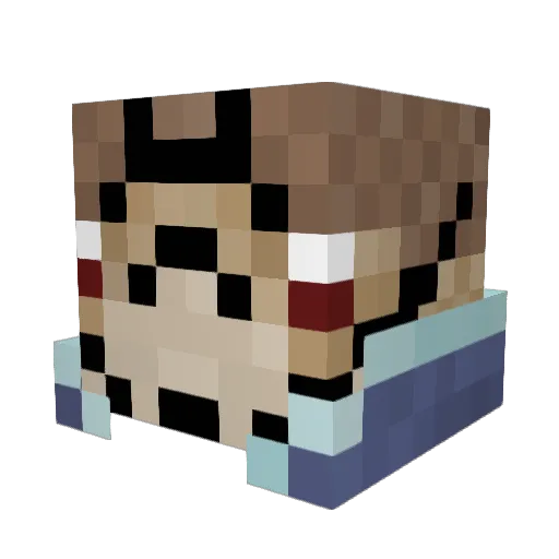 solgaleo0120 Minecraft avatar head, 3D render