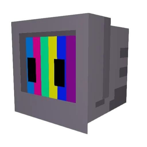 solics_ Minecraft avatar head, 3D render