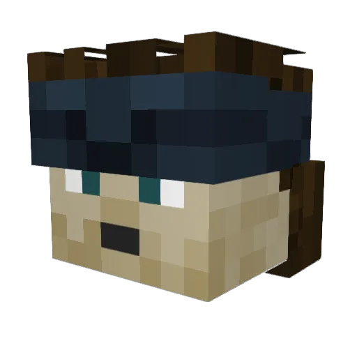 solidsnake1215 Minecraft avatar head, 3D render