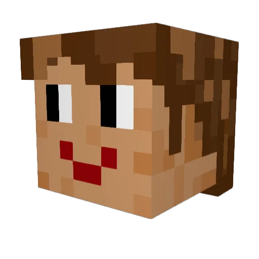 soliiiivoxxx Minecraft avatar head, 3D render