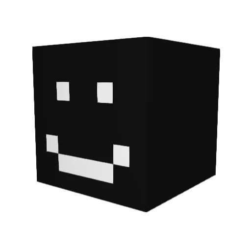 solisie Minecraft avatar head, 3D render