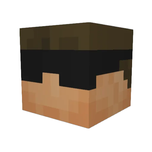 solo50 Minecraft avatar head, 3D render