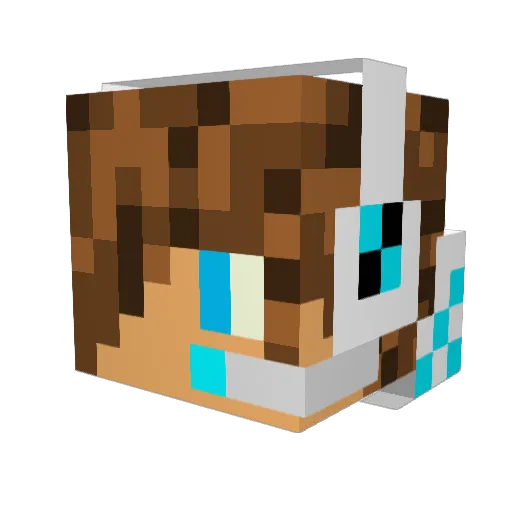 solofour Minecraft avatar head, 3D render