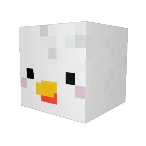 sololoy Minecraft avatar head, 3D render
