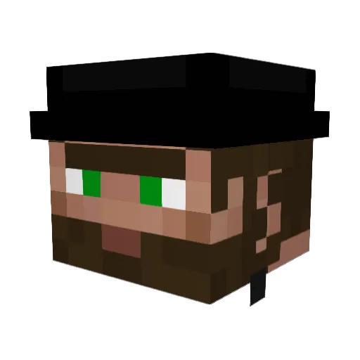 solomonisbetter Minecraft avatar head, 3D render