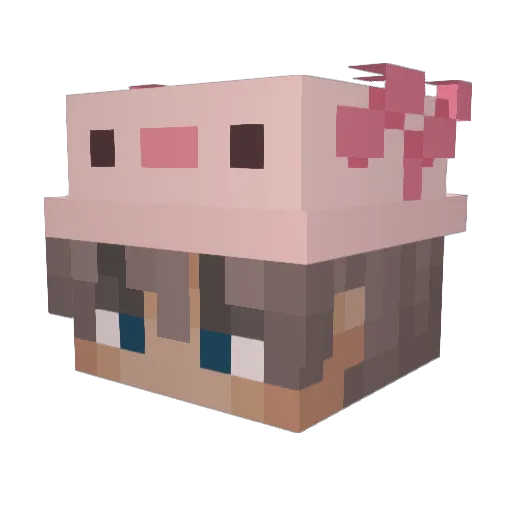 solososhifty Minecraft avatar head, 3D render
