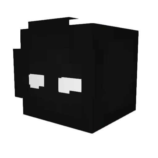 solospacev Minecraft avatar head, 3D render