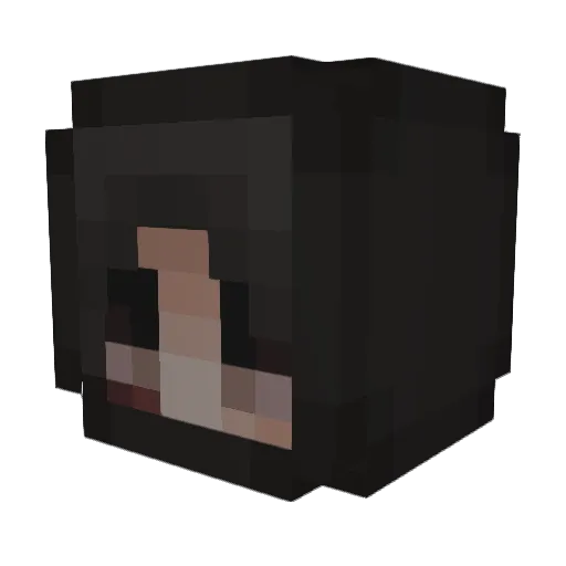 solpapa Minecraft avatar head, 3D render