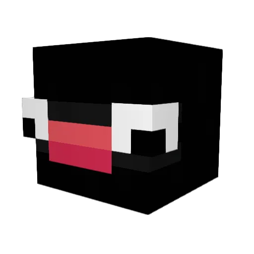 solpino Minecraft avatar head, 3D render