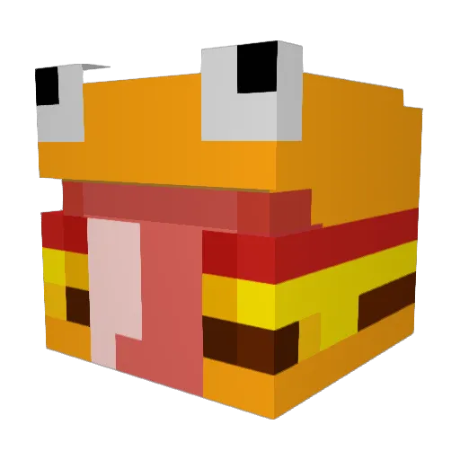 solty_a Minecraft avatar head, 3D render