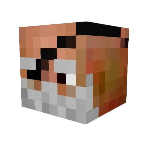 solusaum Minecraft avatar head, 3D render
