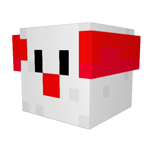 solveigsol Minecraft avatar head, 3D render