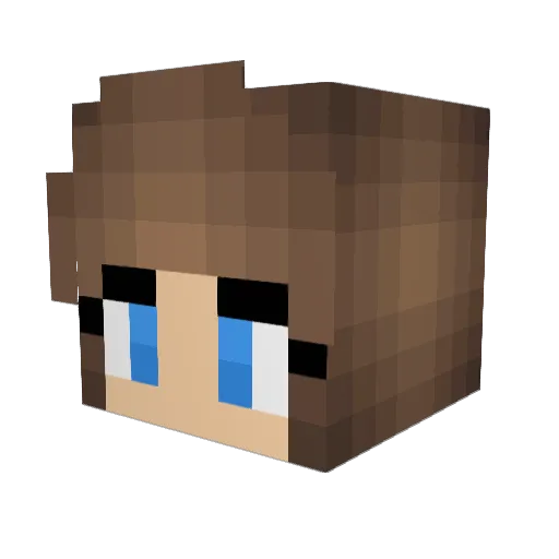 somafj Minecraft avatar head, 3D render