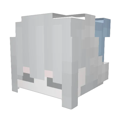 somaggu Minecraft avatar head, 3D render