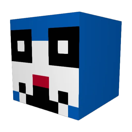 somamy Minecraft avatar head, 3D render