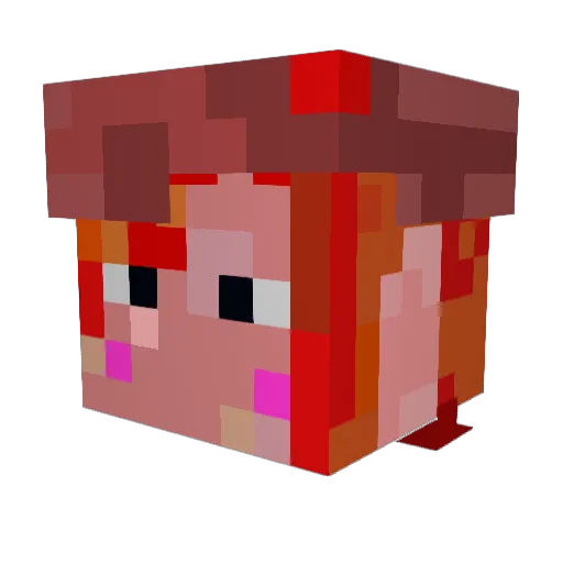 somatunarinngo Minecraft avatar head, 3D render