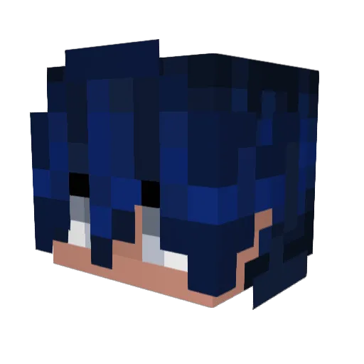 sombraALT Minecraft avatar head, 3D render