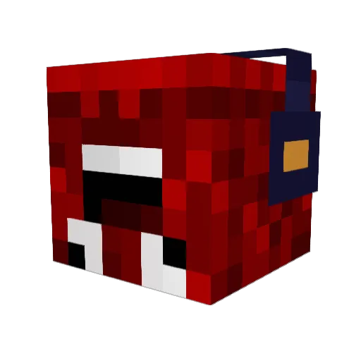someCollagist Minecraft avatar head, 3D render