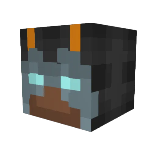somebodyfart Minecraft avatar head, 3D render