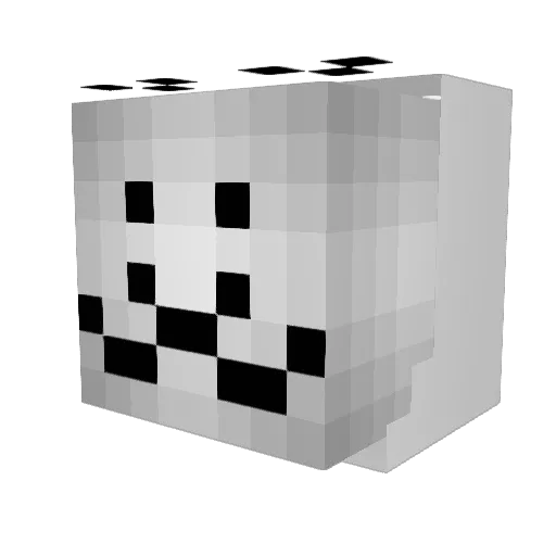 somecatman Minecraft avatar head, 3D render