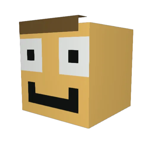 somecyanide Minecraft avatar head, 3D render