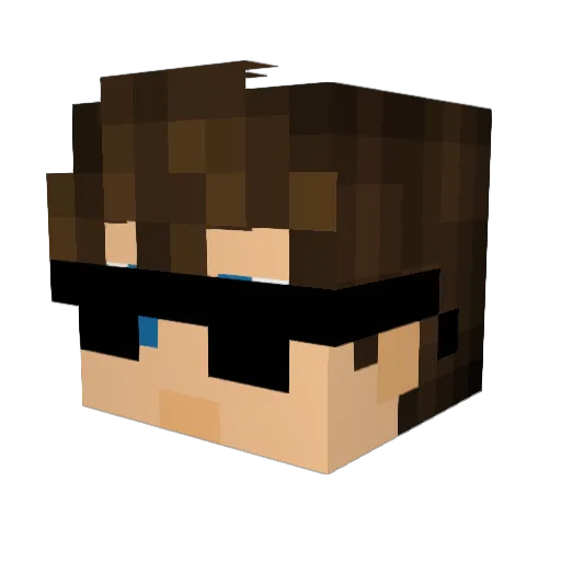 somehacks Minecraft avatar head, 3D render