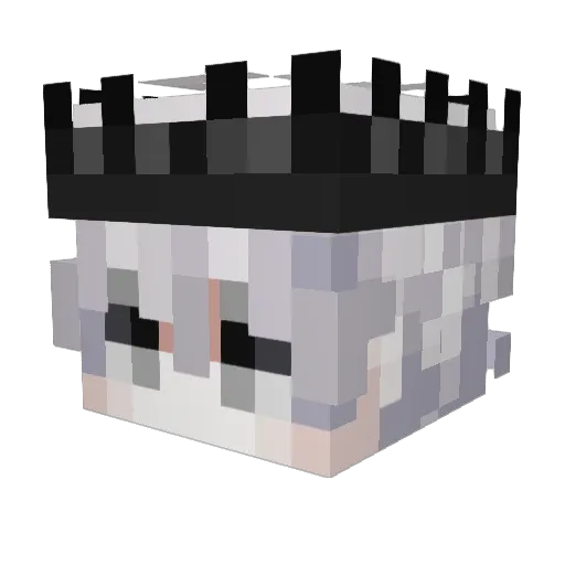 somehowdead Minecraft avatar head, 3D render