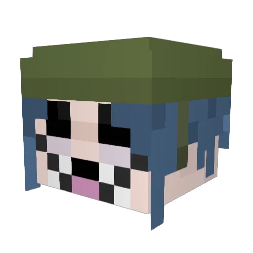 somesord Minecraft avatar head, 3D render