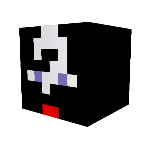 something_070 Minecraft avatar head, 3D render