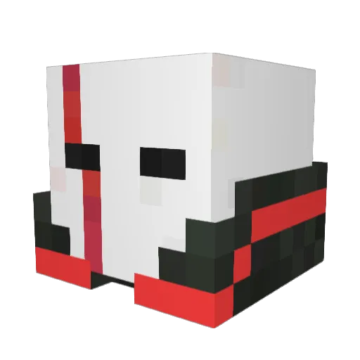 somewere Minecraft avatar head, 3D render