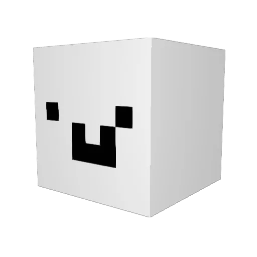 somewhatoriginal Minecraft avatar head, 3D render