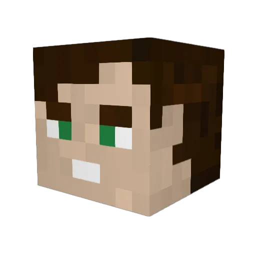 somik226 Minecraft avatar head, 3D render
