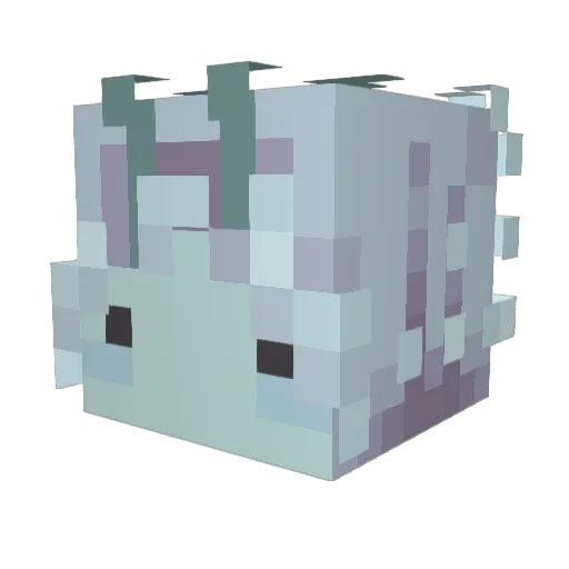 somimi_ Minecraft avatar head, 3D render