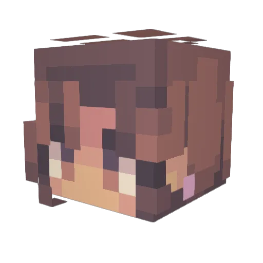 somniumbunny Minecraft avatar head, 3D render